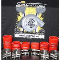 CNC Fabrication Charge Air Cooler Boot Kit Red - 99.5-03 Ford 7.3L