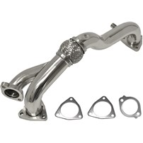 Mel's Manufacturing Polished Up Pipe Kit - 08-10 Ford 6.4L