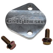 G&R Diesel Fuel Pump & CCV Drain Block Plate - 07.5-21 Dodge RAM 2500/3500 Cummins 6.7L