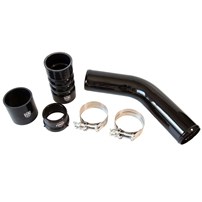 H&S Motorsports Hot Side Intercooler Pipe Upgrade - 11-22 Ford Powerstroke 6.7L (Black)