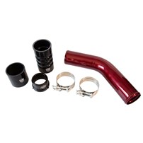 H&S Motorsports Hot Side Intercooler Pipe Upgrade - 11-22 Ford Powerstroke 6.7L (Red)