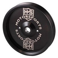 H&S Motorsports Dual CP3 Pulley - Black - 11-15 Ford 6.7L Powerstroke - 123002-3