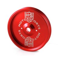H&S Motorsports Dual CP3 Pulley - Red - 11-16 Duramax (with Dual High Pressure Fuel Kit) - 133002-4