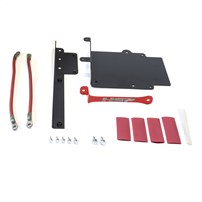HSP Battery Relocation Kit - 17-19 Ford Powerstroke F250/350 6.7L - Flag Red