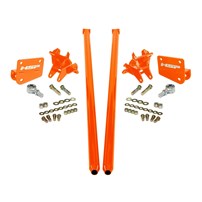 HSP Diesel Traction Bars For 2011-2017 Ford Powerstroke 6.7L F250 F350 SRW Crew Cab Long Bed - M&M Orange