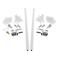 HSP Diesel Traction Bars For 2011-2017 Ford Powerstroke 6.7L F350 DRW Crew Cab Long Bed - Polar White