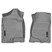 Husky Liner WeatherBeater Front Liners - GREY - 07.5-14 GM Duramax (Crew Cab) | 07.5-13 GM Duramax (Ext.Cab)