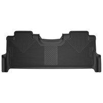 Husky Liner X-Act Contour Floor Liners - 2ND SEAT LINER (BLACK) - 17-19 Ford Powerstroke, Crew Cab w/Factory Storage Box