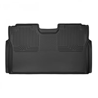 Husky Liner X-Act Contour Floor Liners - 2ND SEAT LINER (BLACK) - 17-19 Ford Powerstroke, Crew Cab w/o Factory Storage Box