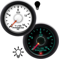 ISSPRO EV2 Pyrometer 2 (for post turbo use as a secondary gauge) 0-1600°F w/o Color Band