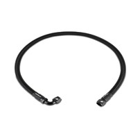 Mishimoto Black Nylon Wrapped Stainless Steel Braided Hose w/ -10AN Straight/90 Fittings