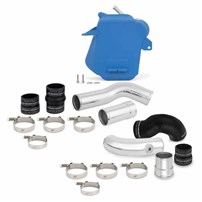Mishimoto Air-to-Water Intercooler Kit, 17-20 Ford 6.7L, Blue Cooler, Polished Pipes