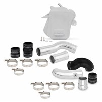 Mishimoto Air-to-Water Intercooler Kit, 17-20 Ford 6.7L, Silver Cooler, Polished Pipes