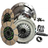 Valair Dual Disc Clutch for ZF6 Transmission - 03-10 Ford 6.0L-6.4L Direct Injection Powerstroke w/6 Speed - Spring Hub Street Dual Disc Billet Flywheel 650HP/1300TQ - NMU60DDS