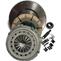 Valair Single Disc Clutch for ZF5 Transmission - 94-98 Ford 7.3L w/5 Speed - (Dual Mass Conversion) includes solid flywheel - Ceramic/Ceramic - 600HP/1100FT LB Torque - NMU70263-04-SFC