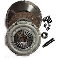 Valair Single Disc Clutch for ZF6 Transmission - 03-10 Ford 6.0L and 6.4L with ZF6 Transmission - HD Kit - HD Organic with HD pressure plate includes flywheel 400HP / 850TQ - NMU70432-01