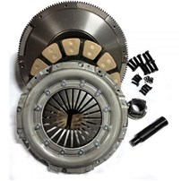 Valair Single Disc Clutch for ZF6 Transmission - 03-10 Ford 6.0L and 6.4L with ZF6 Transmission - HD Kit - Ceramic with HD pressure plate includes flywheel 600HP / 1150TQ - NMU70432-04