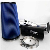No Limit Fabrication 2003-2007 Ford 6.0 Cold Air Intake, Polished, Oiled Filter