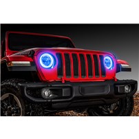Oracle Lighting LED Headlight Surface Mount Halo Kit - Blue - 2018-2023 Jeep Wrangler JL | 2020-2023 Jeep Gladiator JT