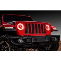 Oracle Lighting LED Headlight Surface Mount Halo Kit - Red - 2018-2023 Jeep Wrangler JL | 2020-2023 Jeep Gladiator JT