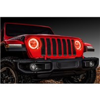 Oracle Lighting LED Headlight Surface Mount Halo Kit - Amber - 2018-2023 Jeep Wrangler JL | 2020-2023 Jeep Gladiator JT