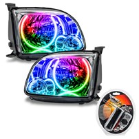 Oracle Lighting 2005-2006 Toyota Tundra Regular/Accessible Cab Pre-Assembled Led Halo Headlights - Colorshift - W/Rf Controller