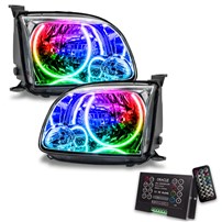 Oracle Lighting 2005-2006 Toyota Tundra Regular/Accessible Cab Pre-Assembled Led Halo Headlights - Colorshift - W/2.0 Controller