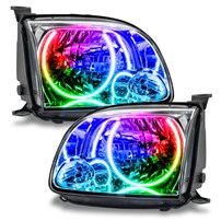 Oracle Lighting 2005-2006 Toyota Tundra Regular/Accessible Cab Pre-Assembled Led Halo Headlights - Colorshift - W/No Controller