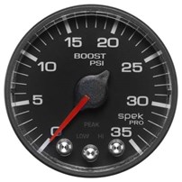 AutoMeter Spek Pro Boost Gauge - 0-35 PSI - Black Face - P303328