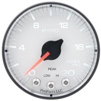 AutoMeter Spek Pro Pyrometer/EGT - 0-2000 Degrees F - White Face - P310128