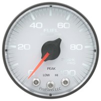 AutoMeter Spek Pro Fuel Pressure Gauge - 0-100 PSI - White Face - P314128