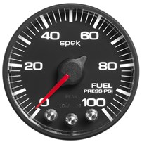 AutoMeter Spek Pro Fuel Pressure Gauge - 0-100 PSI - Black Face - P314328