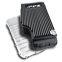 PPE Cast Aluminum 10r140 Deep Transmission Pan - 20-22 Ford F-250/350 Powerstroke 6.7L (BRUSHED)
