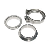 PPE QR 304 Stainless Steel V-Band 3 Piece Set (1C 1M 1F)