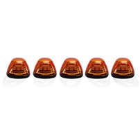 Recon Ford 99-16 Superduty (5-Piece Set) Amber Lens with Amber LED's - Complete Kit With Wiring & Hardware