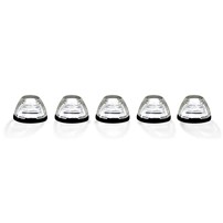 Recon Ford 99-16 Superduty (5-Piece Set) Clear Lens with Amber LED's - Complete Cab Light Kit with all wiring & hardware