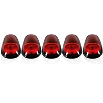 Recon Dodge 03-18 Heavy-Duty 2500 & 3500 (5-Piece Set) Amber Cab Roof Light Lens with Amber LED's