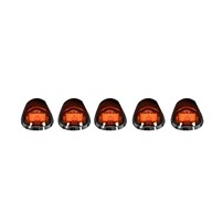 Recon Dodge 03-18 Heavy-Duty 2500 & 3500 (5-Piece Set) Amber Cab Roof Light Lens with Amber High