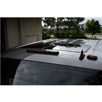 Recon GMC & Chevy 07-14 (2nd GEN Body Style) Heavy-Duty (3-Piece Set) Smoked Cab Roof Light Lens with Amber LED's - (Complete Wiring Kit Sold Separately)