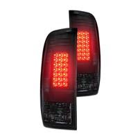 Recon - LED Tail Lights (SMOKED) - 99-08 Ford Superduty F250 HD/F350/F450/F550 - 264172BK