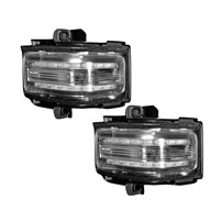Recon White LED Flashing Clear Mirror Lights - 2017-2023 Ford F-250/F-350/F-450/F-550 Superduty (With OEM Halogen Headlights and Taillights)