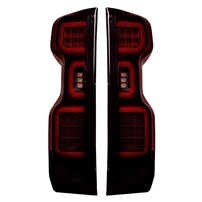 Recon Red Smoked LED Tail Lights - 2020-2023 Chevrolet Silverado 2500HD/3500HD | 2019-2023 Chevrolet Silverado 1500 (With Factory LED Tail Lights)
