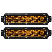 SAE J583 Compliant Selective Yellow Fog Light Pair Sr-Series Pro 6 Inch Street Legal Surface Mount