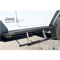 Rock-Slide Engineering Jeep JL Side Step Sliders - 18-23 Wrangler JL 2 Door Models Set