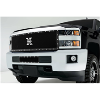 T-Rex 6711231 X-Metal Series Black 1-Piece Grille Replacement - 2015-2019 Chevy Silverado HD