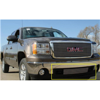 T-Rex 25205 Billet Series Polished Bumper 1-Piece Grille Bolt-On - 2007.5-2010 GMC Sierra HD (Excludes All Terrain Models or Vehicles Equipped with Chrome Package Grilles)