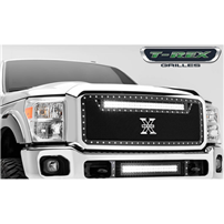 T-Rex 6315461 Torch Series Black LED 1-Piece Grille Insert - 2011-2016 Ford Super Duty