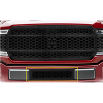 T-Rex 7725891-BR Stealth Laser X Series Black Bumper (1 Piece) Grille Overlay - 2018-2020 Ford F-150 (Limited & Lariat)