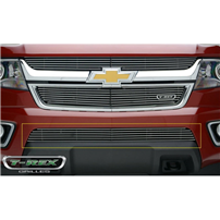 T-Rex 25267 Billet Series Polished Bumper 1-Piece Grille Overlay - 2015-2020 Chevy Colorado