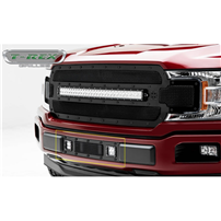 T-Rex 6325791-BR Stealth Torch Series Black Bumper (1 Piece) Grille Replacement - 2018-2020 Ford F-150 (Limited & Lariat)